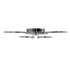 GloboStar® ROYAL-R 61324 Φωτιστικό Οροφής Design LED CCT 135W 16200lm 360° AC 220-240V - Εναλλαγή Φωτισμού μέσω Τηλεχειριστηρίου All In One Ψυχρό 6000k+Φυσικό 4500k+Θερμό 2700k Dimmable Μ80.5 x Π59 x Υ12cm - Νίκελ Χρώμιο - 3 Years Warranty - ledmania.gr