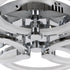 GloboStar® ROYAL-R 61324 Φωτιστικό Οροφής Design LED CCT 135W 16200lm 360° AC 220-240V - Εναλλαγή Φωτισμού μέσω Τηλεχειριστηρίου All In One Ψυχρό 6000k+Φυσικό 4500k+Θερμό 2700k Dimmable Μ80.5 x Π59 x Υ12cm - Νίκελ Χρώμιο - 3 Years Warranty - ledmania.gr