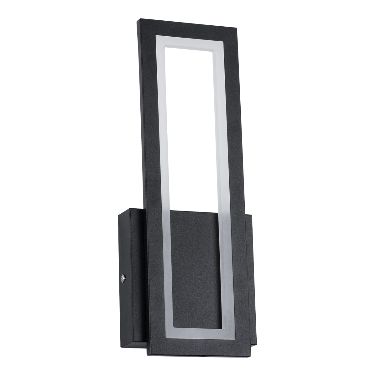 GloboStar® TIARA 61327 Φωτιστικό Τοίχου - Απλίκα Design LED CCT 12W 1440lm 360° AC 220-240V - Εναλλαγή Φωτισμού μέσω Διακόπτη On/Off All In One Ψυχρό 6000k+Φυσικό 4500k+Θερμό 2700k Μ12.5 x Π4 x Υ32cm - Μαύρο - 3 Years Warranty - ledmania.gr