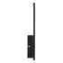 GloboStar® TIARA 61327 Φωτιστικό Τοίχου - Απλίκα Design LED CCT 12W 1440lm 360° AC 220-240V - Εναλλαγή Φωτισμού μέσω Διακόπτη On/Off All In One Ψυχρό 6000k+Φυσικό 4500k+Θερμό 2700k Μ12.5 x Π4 x Υ32cm - Μαύρο - 3 Years Warranty - ledmania.gr