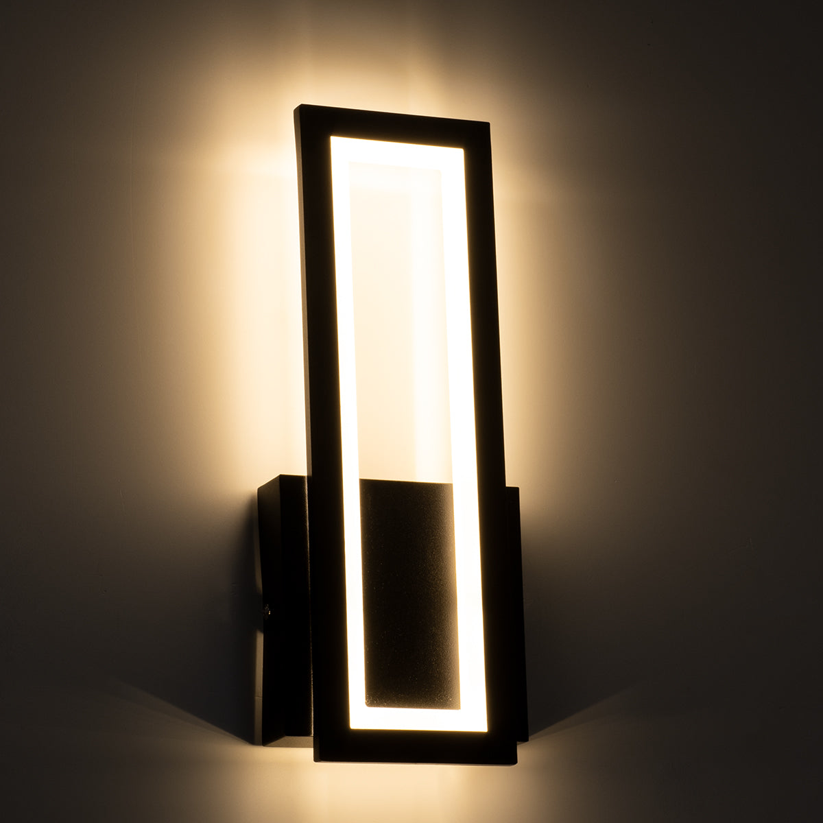 GloboStar® TIARA 61327 Φωτιστικό Τοίχου - Απλίκα Design LED CCT 12W 1440lm 360° AC 220-240V - Εναλλαγή Φωτισμού μέσω Διακόπτη On/Off All In One Ψυχρό 6000k+Φυσικό 4500k+Θερμό 2700k Μ12.5 x Π4 x Υ32cm - Μαύρο - 3 Years Warranty - ledmania.gr