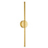 GloboStar® DIADEM 61330 Φωτιστικό Τοίχου - Απλίκα Design LED CCT 9W 1080lm 120° AC 220-240V - Εναλλαγή Φωτισμού μέσω Διακόπτη On/Off All In One Ψυχρό 6000k+Φυσικό 4500k+Θερμό 2700k Μ10 x Π4 x Υ60cm - Χρυσό - 3 Years Warranty - ledmania.gr