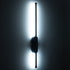 GloboStar® HARLEM 61331 Φωτιστικό Τοίχου - Απλίκα Design LED CCT 9W 1080lm 120° AC 220-240V - Εναλλαγή Φωτισμού μέσω Διακόπτη On/Off All In One Ψυχρό 6000k+Φυσικό 4500k+Θερμό 2700k Μ5 x Π4 x Υ60cm - Μαύρο - 3 Years Warranty - ledmania.gr