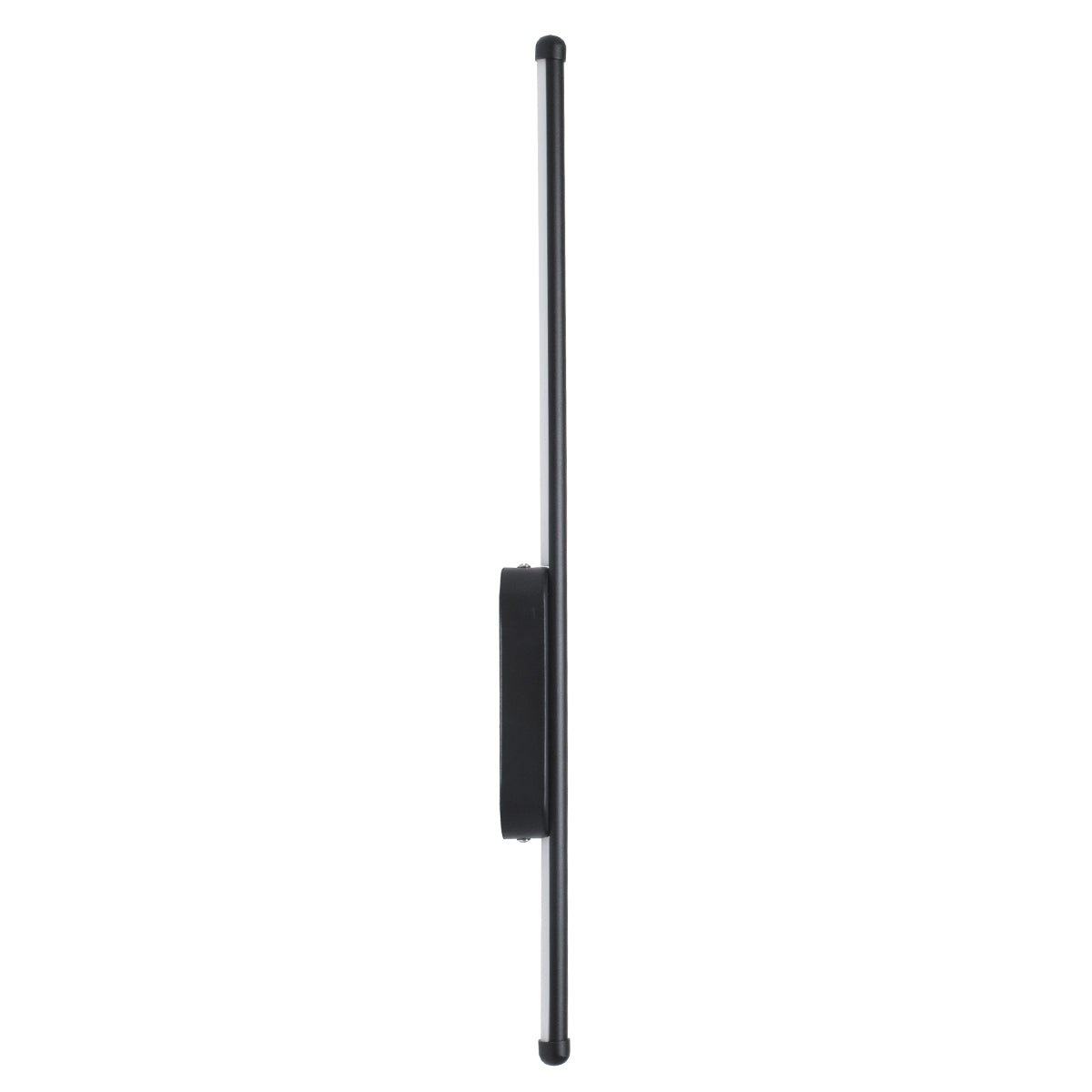 GloboStar® HARLEM 61331 Φωτιστικό Τοίχου - Απλίκα Design LED CCT 9W 1080lm 120° AC 220-240V - Εναλλαγή Φωτισμού μέσω Διακόπτη On/Off All In One Ψυχρό 6000k+Φυσικό 4500k+Θερμό 2700k Μ5 x Π4 x Υ60cm - Μαύρο - 3 Years Warranty - ledmania.gr