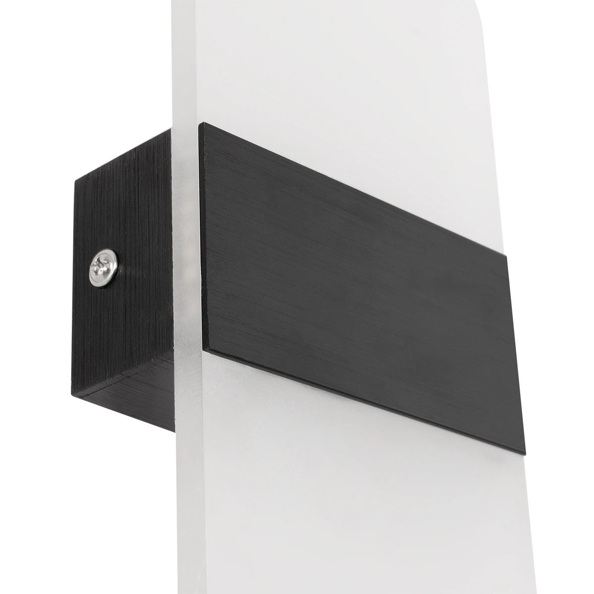 GLOBOSTAR® RARE 61337 Μοντέρνο Φωτιστικό Τοίχου - Απλίκα LED 5W 600lm 180° AC 220-240V IP20 Ρυθμιζόμενο Λευκό CCT με On/Off 2700K/4500K/6000K - Lumileds SMD Chip - Μαύρο Ματ - Μ10 x Π5 x Υ27.5cm - 3 Χρόνια Εγγύηση