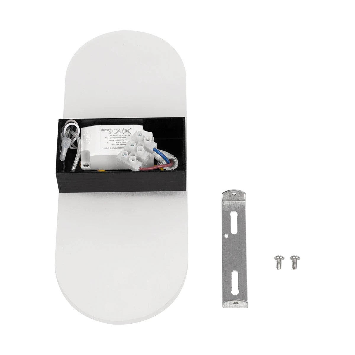 GLOBOSTAR® RARE 61337 Μοντέρνο Φωτιστικό Τοίχου - Απλίκα LED 5W 600lm 180° AC 220-240V IP20 Ρυθμιζόμενο Λευκό CCT με On/Off 2700K/4500K/6000K - Lumileds SMD Chip - Μαύρο Ματ - Μ10 x Π5 x Υ27.5cm - 3 Χρόνια Εγγύηση