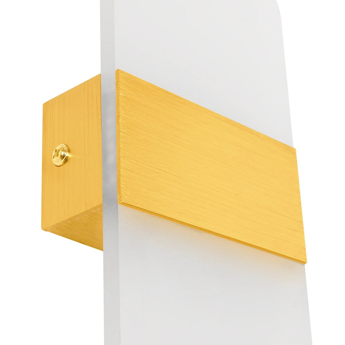 GLOBOSTAR® RARE 61338 Μοντέρνο Φωτιστικό Τοίχου - Απλίκα LED 5W 600lm 180° AC 220-240V IP20 Ρυθμιζόμενο Λευκό CCT με On/Off 2700K/4500K/6000K - Lumileds SMD Chip - Χρυσό Βούρτσας - Μ10 x Π5 x Υ27.5cm - 3 Χρόνια Εγγύηση