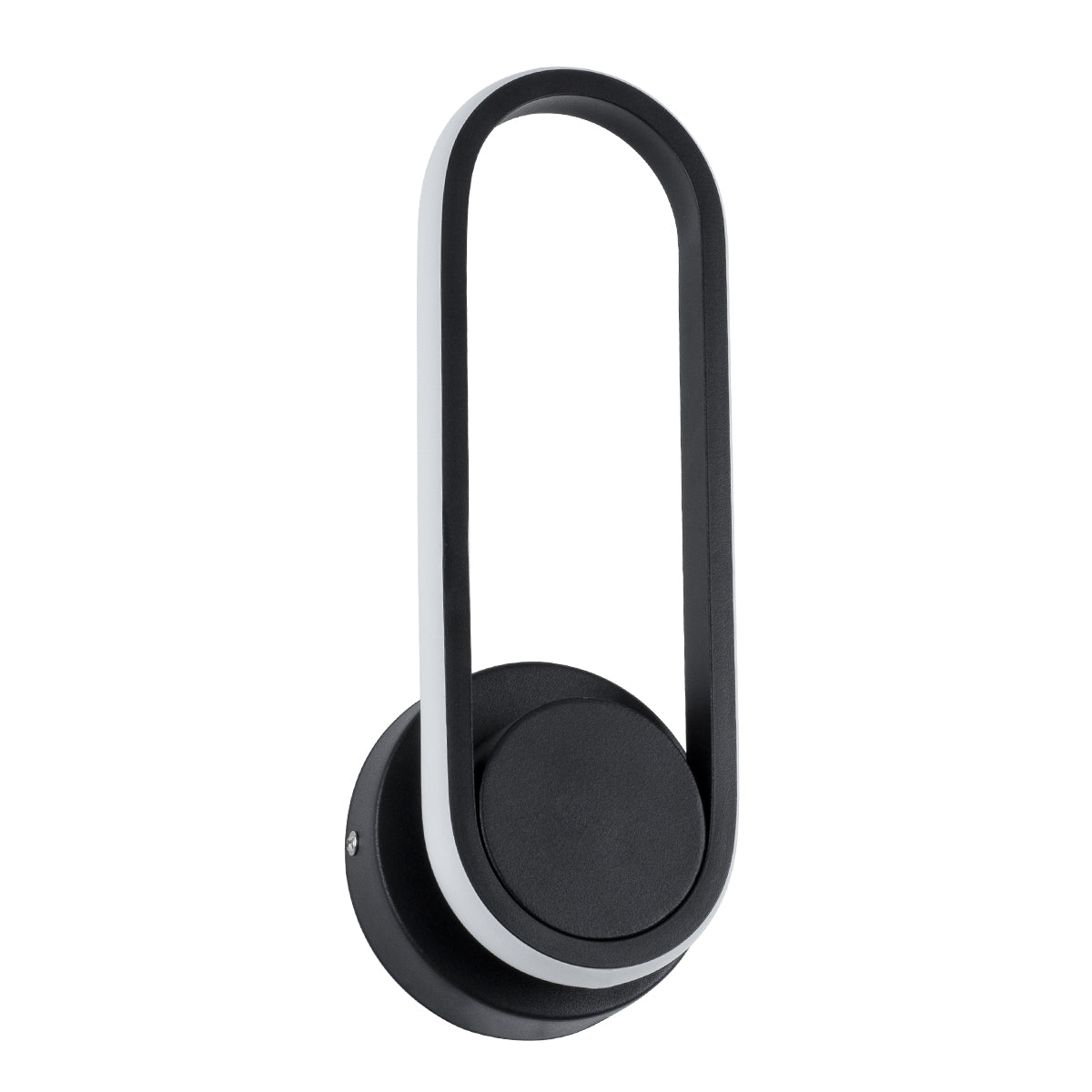 GLOBOSTAR® DALLAS 61345 Μοντέρνο Φωτιστικό Τοίχου - Απλίκα LED 12W 1440lm 360° AC 220-240V IP20 Ρυθμιζόμενο Λευκό CCT με On/Off 2700K/4500K/6000K - Lumileds SMD Chip - Μαύρο Ματ - Μ12 x Π6.5 x Υ32cm - 3 Χρόνια Εγγύηση