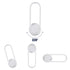 GloboStar® DALLAS 61346 Φωτιστικό Τοίχου - Απλίκα Design LED CCT 12W 1440lm 360° AC 220-240V - Εναλλαγή Φωτισμού μέσω Διακόπτη On/Off All In One Ψυχρό 6000k+Φυσικό 4500k+Θερμό 2700k Μ12 x Π6.5 x Υ32cm - Λευκό - 3 Years Warranty - ledmania.gr