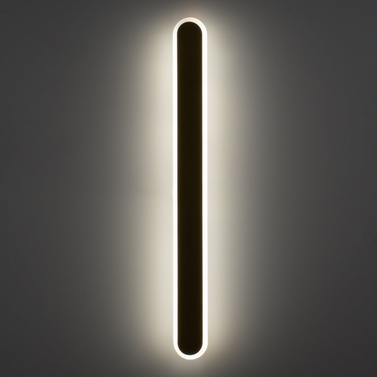 GLOBOSTAR® HOUSTON 61347 Μοντέρνο Φωτιστικό Τοίχου - Απλίκα LED 18W 2160lm 360° AC 220-240V IP20 Ρυθμιζόμενο Λευκό CCT με On/Off 2700K/4500K/6000K - Lumileds SMD Chip - Μαύρο Ματ - Μ6 x Π3 x Υ60cm - 3 Χρόνια Εγγύηση