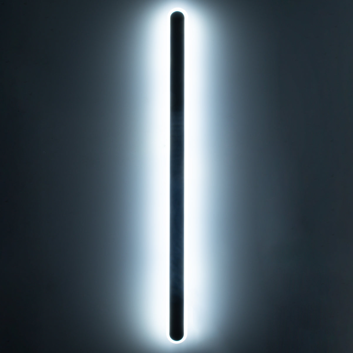 GloboStar® HOUSTON 61349 Φωτιστικό Τοίχου - Απλίκα Design LED CCT 24W 2880lm 360° AC 220-240V - Εναλλαγή Φωτισμού μέσω Διακόπτη On/Off All In One Ψυχρό 6000k+Φυσικό 4500k+Θερμό 2700k Μ6 x Π3 x Υ100cm - Μαύρο - 3 Years Warranty - ledmania.gr