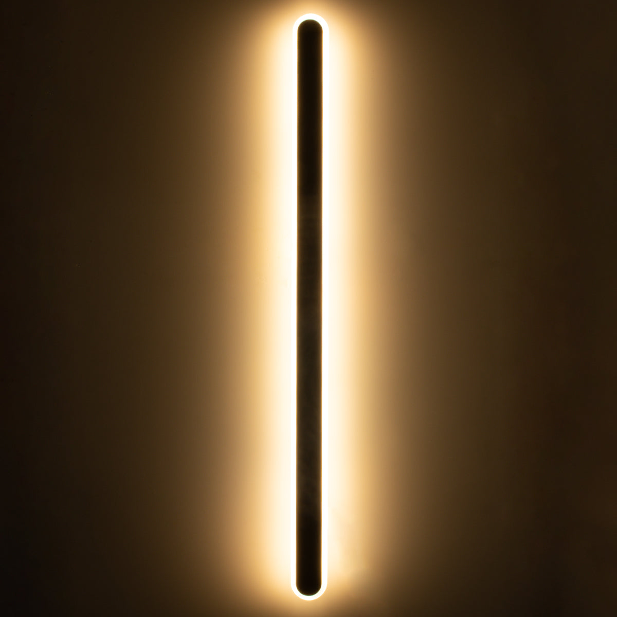 GloboStar® HOUSTON 61349 Φωτιστικό Τοίχου - Απλίκα Design LED CCT 24W 2880lm 360° AC 220-240V - Εναλλαγή Φωτισμού μέσω Διακόπτη On/Off All In One Ψυχρό 6000k+Φυσικό 4500k+Θερμό 2700k Μ6 x Π3 x Υ100cm - Μαύρο - 3 Years Warranty - ledmania.gr