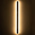 GloboStar® HOUSTON 61349 Φωτιστικό Τοίχου - Απλίκα Design LED CCT 24W 2880lm 360° AC 220-240V - Εναλλαγή Φωτισμού μέσω Διακόπτη On/Off All In One Ψυχρό 6000k+Φυσικό 4500k+Θερμό 2700k Μ6 x Π3 x Υ100cm - Μαύρο - 3 Years Warranty - ledmania.gr