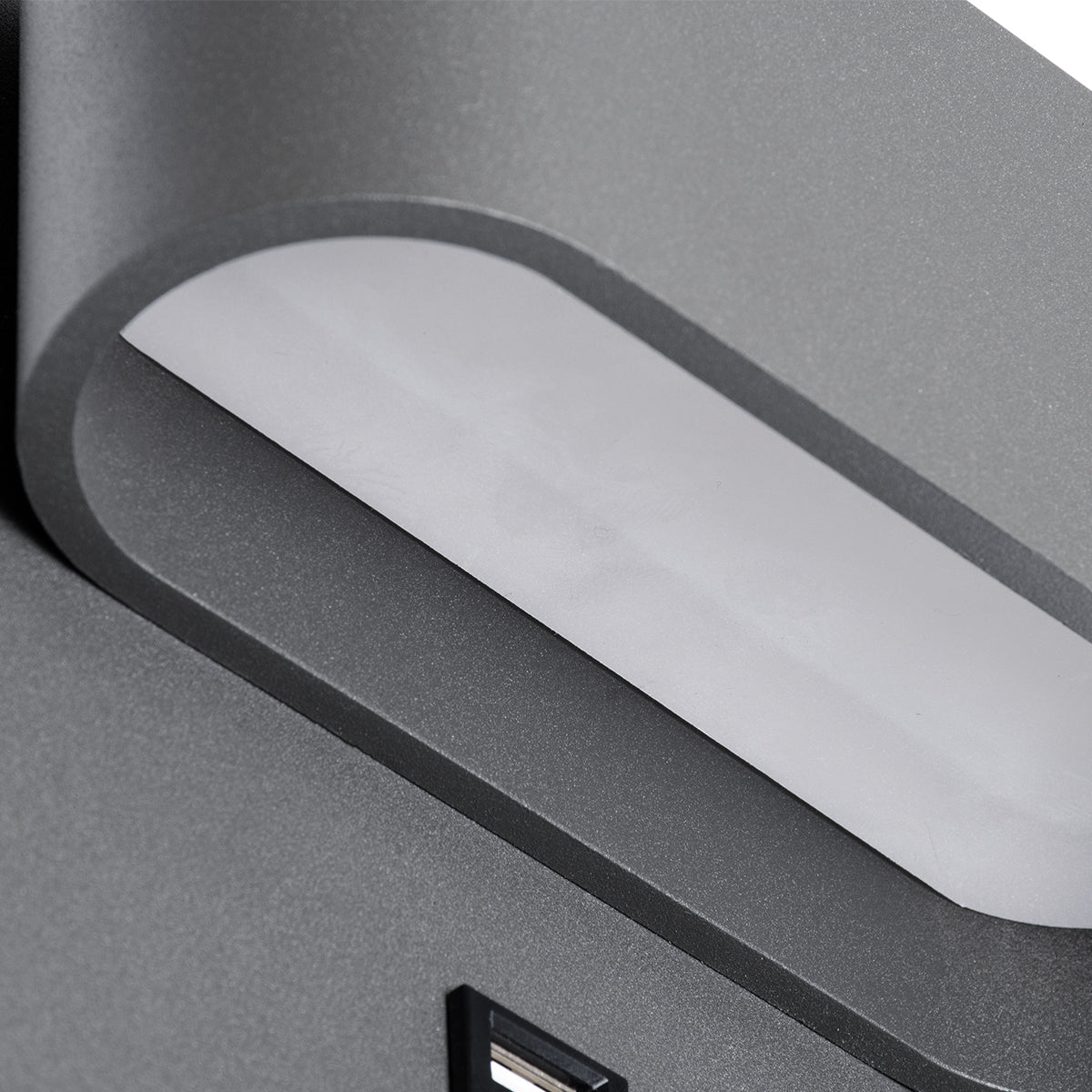 GLOBOSTAR® IBIS 61369 Μοντέρνο Φωτιστικό Τοίχου - Απλίκα Ξενοδοχείου Reading Light με Φορτιστή USB 3A LED 10W 1100lm 36° & 360° AC 220-240V IP20 Φυσικό Λευκό 4500K - Bridgelux COB Chip & TÜV SÜD Driver - Γκρι Ανθρακί Ματ - Μ10 x Π6.1 x Υ18cm - 3 Χρόνια...