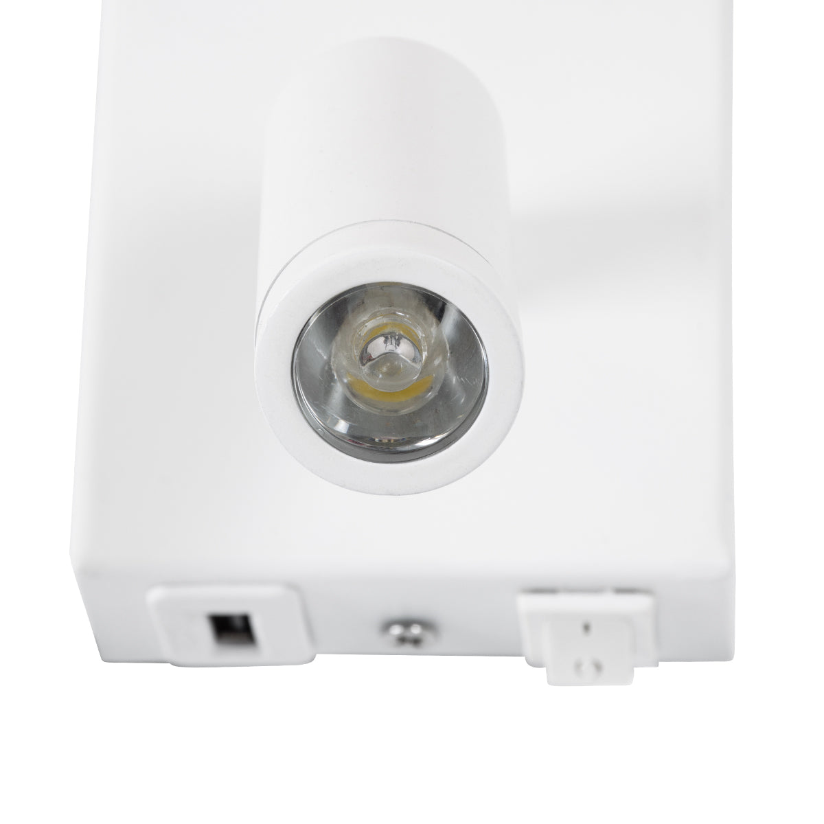 GloboStar® ROULETTE-R 61380 Μοντέρνο Φωτιστικό Τοίχου - Απλίκα Ξενοδοχείου Bed Side LED 3W 360lm & 1 x E27 36° & 360° AC 220-240V - Reading Up/Down Light - Φορτιστής USB 3A - Μ22 x Π23.5 x Υ37cm - Φυσικό Λευκό 4500K - Λευκό με Μπεζ Καπέλο - Σετ 2 Τεμαχίων - ledmania.gr