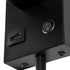 GloboStar® ROULETTE-S 61382 Μοντέρνο Φωτιστικό Τοίχου - Απλίκα Ξενοδοχείου Bed Side LED 3W 360lm & 1 x E27 36° & 360° AC 220-240V - Reading Up/Down Light - Φορτιστής USB 3A - Μ17 x Π20 x Υ37cm - Φυσικό Λευκό 4500K - Μαύρο με Μπεζ Καπέλο - Σετ 2 Τεμαχίων - ledmania.gr