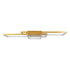 GLOBOSTAR® QUADRA 61390 Μοντέρνο Φωτιστικό Οροφής LED 120W 14400lm 120° AC 220-240V IP20 Ρυθμιζόμενο Λευκό CCT με Χειριστήριο από 2700K έως 6000K Dimmable - Lumileds SMD Chip - Χρυσό Βούρτσας - Μ105 x Π60 x Υ19cm - 3 Χρόνια Εγγύηση