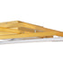 GLOBOSTAR® QUADRA 61390 Μοντέρνο Φωτιστικό Οροφής LED 120W 14400lm 120° AC 220-240V IP20 Ρυθμιζόμενο Λευκό CCT με Χειριστήριο από 2700K έως 6000K Dimmable - Lumileds SMD Chip - Χρυσό Βούρτσας - Μ105 x Π60 x Υ19cm - 3 Χρόνια Εγγύηση