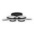 GLOBOSTAR® MARGARET 61400 Μοντέρνο Κρεμαστό Φωτιστικό Οροφής LED 54W 6210lm 360° AC 220-240V IP20 Ρυθμιζόμενο Λευκό CCT με Χειριστήριο από 2700K έως 6000K Dimmable - Lumileds SMD Chip - Μαύρο Ματ - Μ57 x Π57 x Υ12cm - 3 Χρόνια Εγγύηση - ledmania.gr