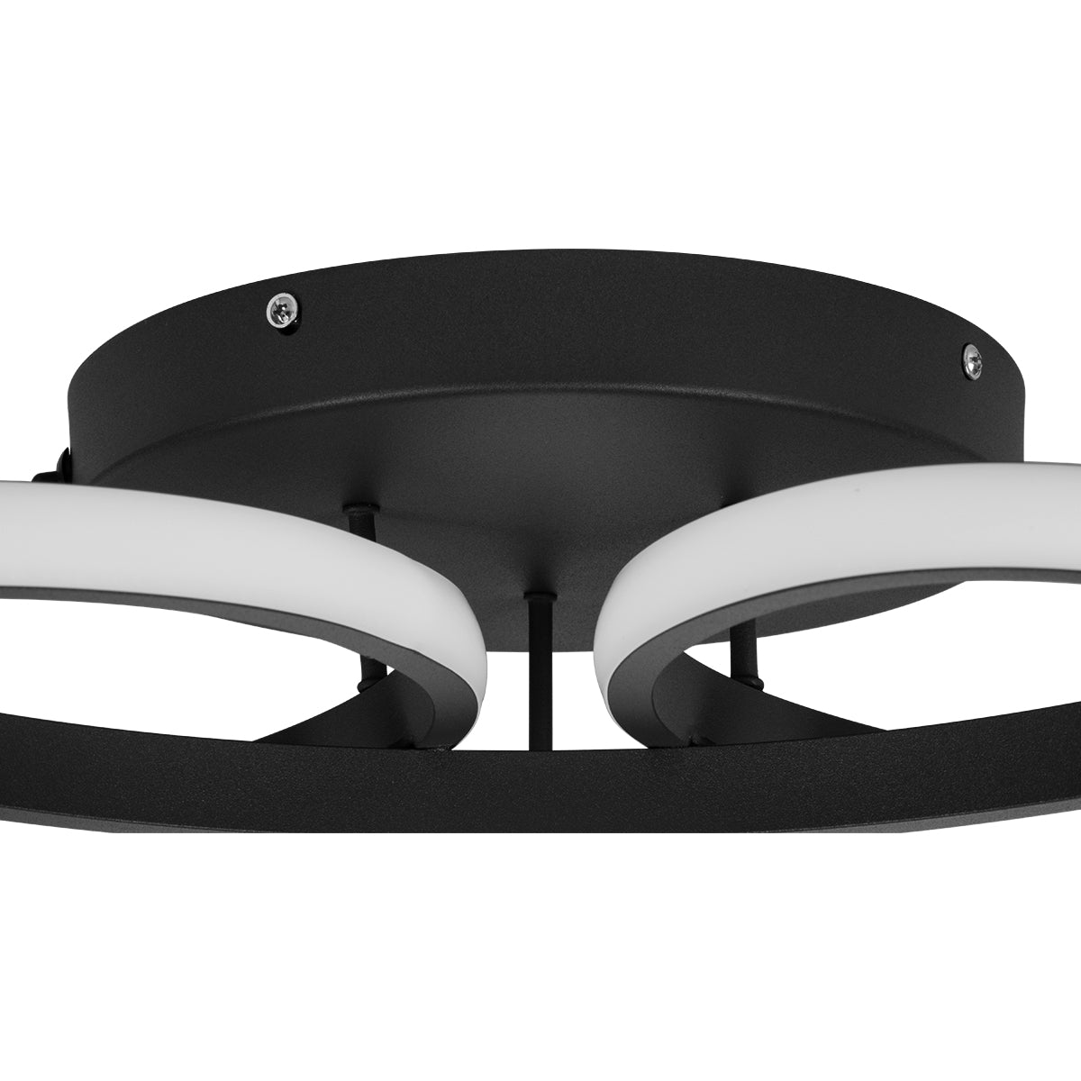 GLOBOSTAR® MARGARET 61400 Μοντέρνο Κρεμαστό Φωτιστικό Οροφής LED 54W 6210lm 360° AC 220-240V IP20 Ρυθμιζόμενο Λευκό CCT με Χειριστήριο από 2700K έως 6000K Dimmable - Lumileds SMD Chip - Μαύρο Ματ - Μ57 x Π57 x Υ12cm - 3 Χρόνια Εγγύηση - ledmania.gr