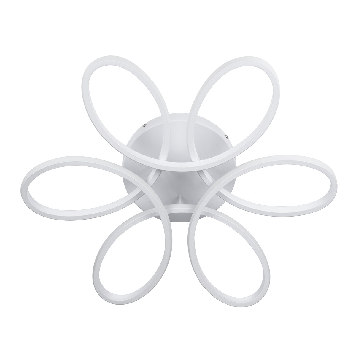 GLOBOSTAR® MARGARET 61401 Μοντέρνο Φωτιστικό Οροφής LED 54W 6210lm 360° AC 220-240V IP20 Ρυθμιζόμενο Λευκό CCT με Χειριστήριο από 2700K έως 6000K Dimmable - Lumileds SMD Chip - Λευκό Ματ - Μ57 x Π57 x Υ12cm - 3 Χρόνια Εγγύηση