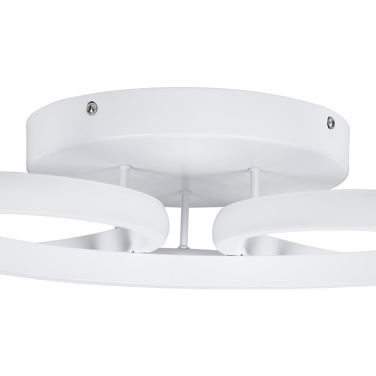 GLOBOSTAR® MARGARET 61401 Μοντέρνο Φωτιστικό Οροφής LED 54W 6210lm 360° AC 220-240V IP20 Ρυθμιζόμενο Λευκό CCT με Χειριστήριο από 2700K έως 6000K Dimmable - Lumileds SMD Chip - Λευκό Ματ - Μ57 x Π57 x Υ12cm - 3 Χρόνια Εγγύηση