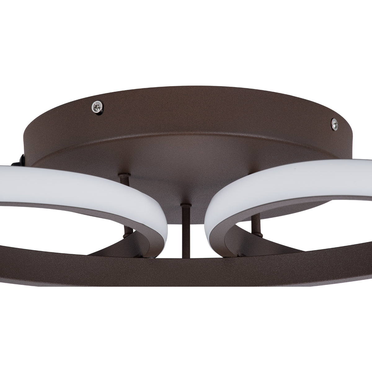 GLOBOSTAR® MARGARET 61402 Μοντέρνο Κρεμαστό Φωτιστικό Οροφής LED 54W 6210lm 360° AC 220-240V IP20 Ρυθμιζόμενο Λευκό CCT με Χειριστήριο από 2700K έως 6000K Dimmable - Lumileds SMD Chip - Καφέ Ματ - Μ57 x Π57 x Υ12cm - 3 Χρόνια Εγγύηση - ledmania.gr