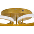 GLOBOSTAR® MARGARET 61403 Μοντέρνο Φωτιστικό Οροφής LED 54W 6210lm 360° AC 220-240V IP20 Ρυθμιζόμενο Λευκό CCT με Χειριστήριο από 2700K έως 6000K Dimmable - Lumileds SMD Chip - Χρυσό Βούρτσας - Μ57 x Π57 x Υ12cm - 3 Χρόνια Εγγύηση - ledmania.gr