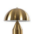 GloboStar® URANUS-S 61451 Μοντέρνο Επιτραπέζιο Φωτιστικό Πορτατίφ Δίφωτο 2 x E27 AC220-240V IP20 - Φ25 x Υ39cm - Χρυσό Πλατίνα Μεταλλικό Καμπάνα με Διακόπτη On/Off - 5 Χρόνια Εγγύηση - ledmania.gr