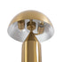 GloboStar® URANUS-S 61451 Μοντέρνο Επιτραπέζιο Φωτιστικό Πορτατίφ Δίφωτο 2 x E27 AC220-240V IP20 - Φ25 x Υ39cm - Χρυσό Πλατίνα Μεταλλικό Καμπάνα με Διακόπτη On/Off - 5 Χρόνια Εγγύηση - ledmania.gr