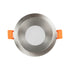 GLOBOSTAR® SIGMA 61461 Χωνευτή Στρόγγυλη Βάση Σποτ Οροφής/Μπάνιου για Λάμπα MR16/GU10 Αδιάβροχο IP65 - Νίκελ Βούρτσας Αλουμίνιο & Λευκό Γυαλί - Φ8.5 x Υ4.4cm / Q7.5cm - ledmania.gr