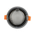 GLOBOSTAR® SIGMA 61461 Χωνευτή Στρόγγυλη Βάση Σποτ Οροφής/Μπάνιου για Λάμπα MR16/GU10 Αδιάβροχο IP65 - Νίκελ Βούρτσας Αλουμίνιο & Λευκό Γυαλί - Φ8.5 x Υ4.4cm / Q7.5cm - ledmania.gr