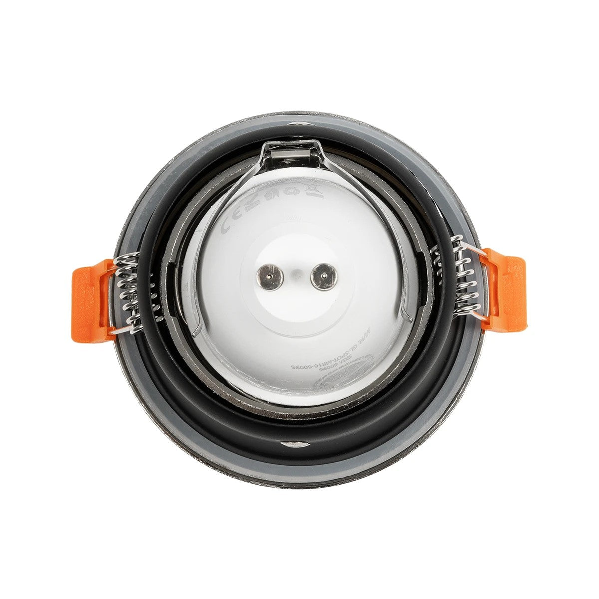 GLOBOSTAR® SIGMA 61461 Χωνευτή Στρόγγυλη Βάση Σποτ Οροφής/Μπάνιου για Λάμπα MR16/GU10 Αδιάβροχο IP65 - Νίκελ Βούρτσας Αλουμίνιο & Λευκό Γυαλί - Φ8.5 x Υ4.4cm / Q7.5cm - ledmania.gr