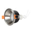 GLOBOSTAR® SIGMA 61461 Χωνευτή Στρόγγυλη Βάση Σποτ Οροφής/Μπάνιου για Λάμπα MR16/GU10 Αδιάβροχο IP65 - Νίκελ Βούρτσας Αλουμίνιο & Λευκό Γυαλί - Φ8.5 x Υ4.4cm / Q7.5cm - ledmania.gr