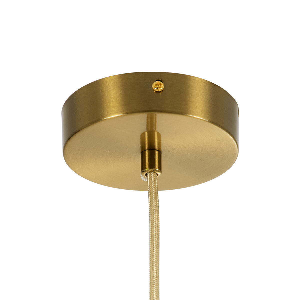 GloboStar® BELLISSIMO 61487 Μοντέρνο Κρεμαστό Φωτιστικό Οροφής Μονόφωτο 1 x E27 Γαλακτερή Γυάλινη Μπάλα με Μεταλλικό Επιχρυσωμενό Πλατίνα Σώμα Φ30 x Υ52cm - ledmania.gr