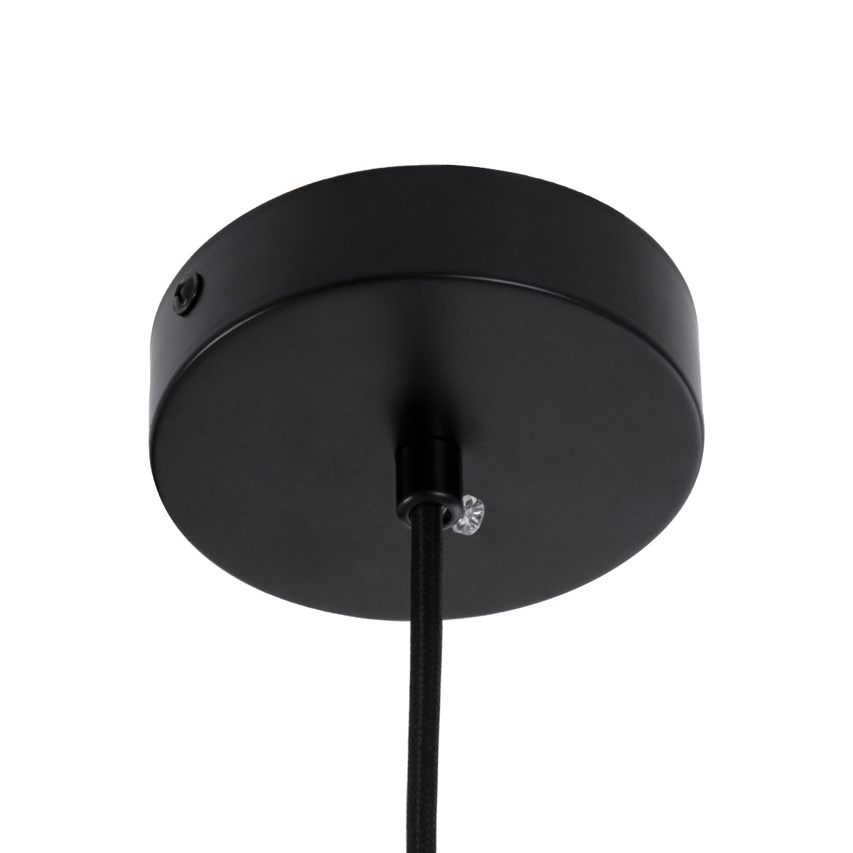 GLOBOSTAR® BELLISSIMO 61489 Μοντέρνο Κρεμαστό Φωτιστικό Οροφής με Ντουί 1 x E27 AC 220-240V IP20 - Λευκό & Μαύρο - Μ20 x Π20 x Υ42cm