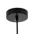 GloboStar® ESTETICO 61496 Μοντέρνο Κρεμαστό Φωτιστικό Οροφής Μονόφωτο 1 x E27 Γαλακτερή Γυάλινη Μπάλα με Μεταλλικό Μαύρο Ματ Σώμα Φ30 x Υ48cm - ledmania.gr