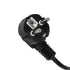 GLOBOSTAR® PLUGA 61498 Καλώδιο Τροφοδοσίας C13 με Πλάγια Πρίζα Schuko 250V 10A max 1.5m - 3*0.75mm2 - Μαύρο - Μ150 x Π3.6 x Υ3.6cm - ledmania.gr