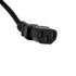 GLOBOSTAR® PLUGA 61498 Καλώδιο Τροφοδοσίας C13 με Πλάγια Πρίζα Schuko 250V 10A max 1.5m - 3*0.75mm2 - Μαύρο - Μ150 x Π3.6 x Υ3.6cm - ledmania.gr