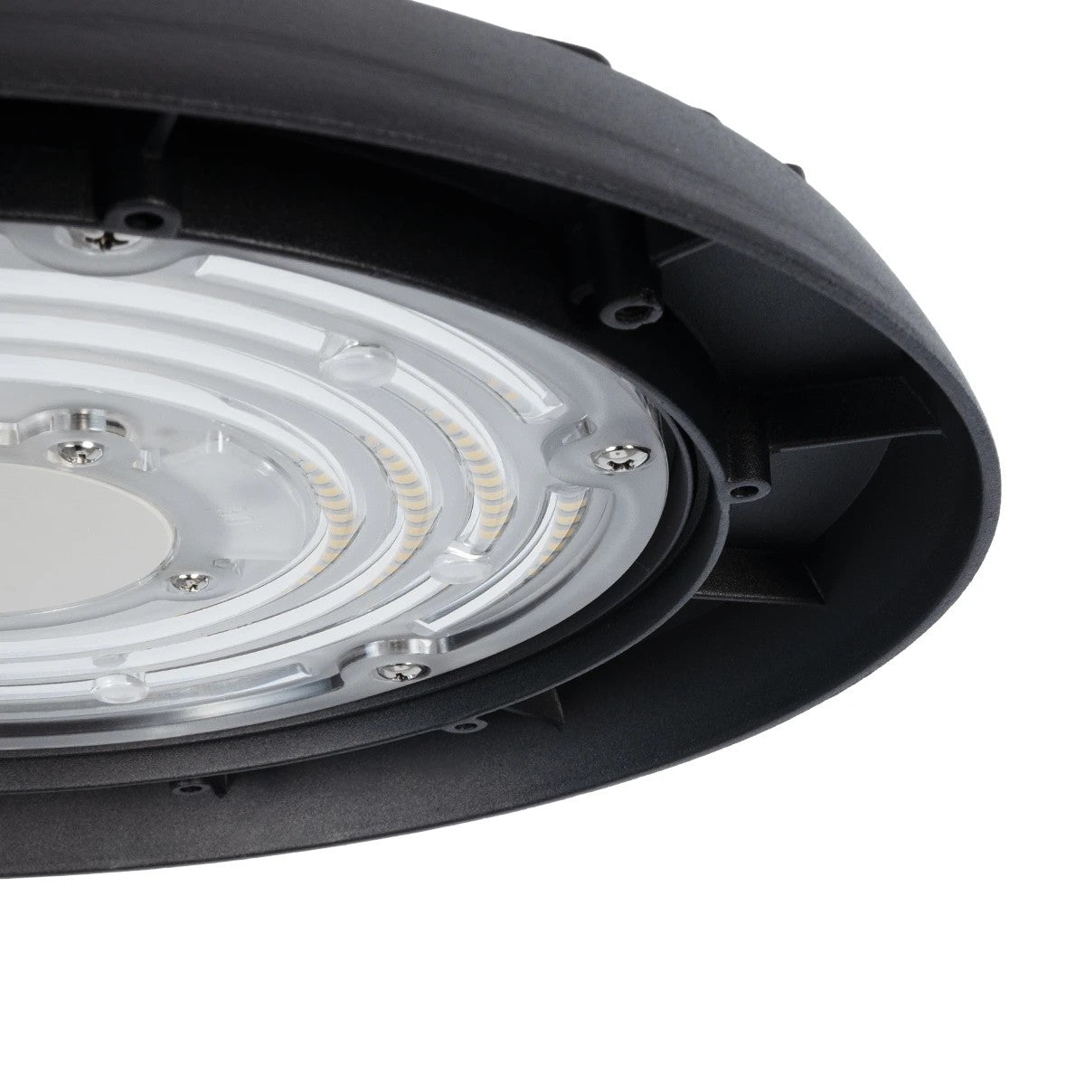 GloboStar® INDUSTRY 61501 LED UFO HIGH BAY 150W 275*SANAN OPTO CHIP 150lm/W 22500lm CRI≥80Ra SDCM<5 90° 85-265VAC 50/60Hz IP65 5000K TÜV SÜD CERTIFIED DRIVER - Μαύρο - Μ26.5 x Π26.5 x Υ15cm - 5 Χρόνια Εγγύηση