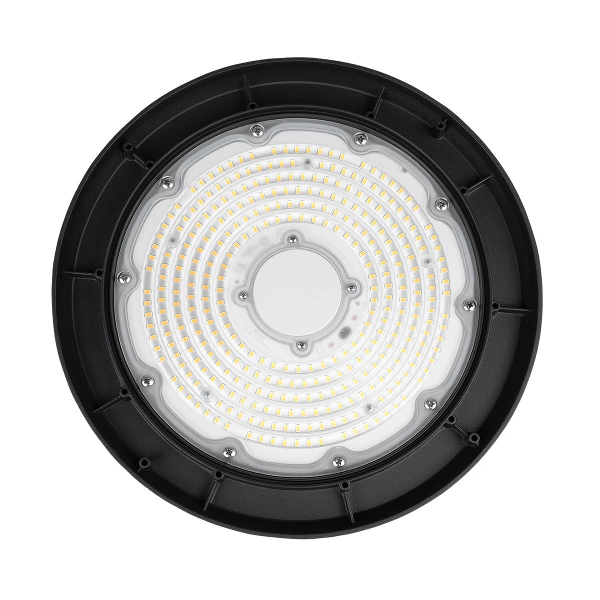 GloboStar® INDUSTRY 61502 LED UFO HIGH BAY 200W 338*SANAN OPTO CHIP 150lm/W 30000lm CRI≥80Ra SDCM<5 90° 85-265VAC 50/60Hz IP65 5000K TÜV SÜD CERTIFIED DRIVER - Μαύρο - Μ30 x Π30 x Υ16cm - 5 Χρόνια Εγγύηση