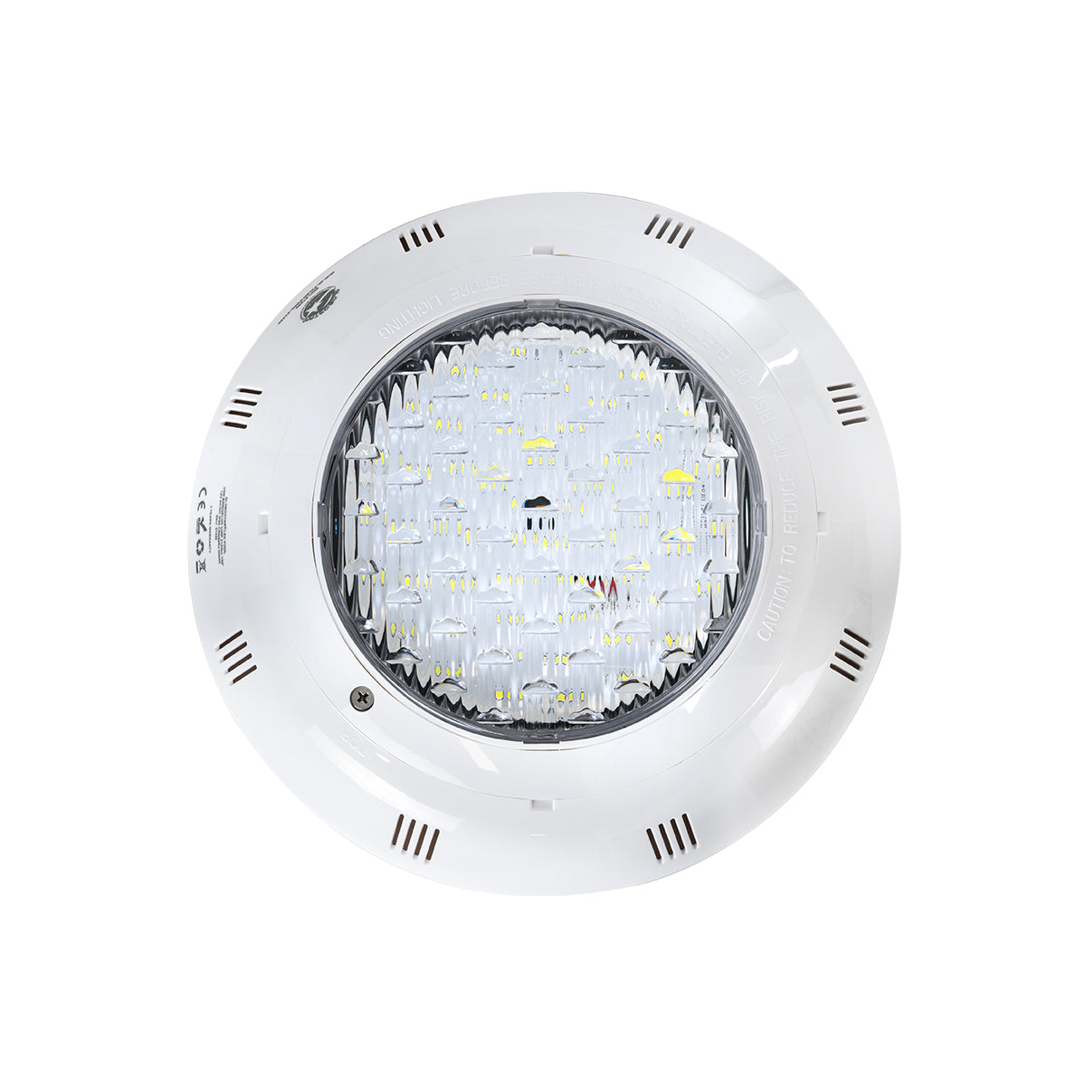 GLOBOSTAR® POOLETI 61538 Υποβρύχιο Φωτιστικό για Σιντριβάνια/Πισίνες LED 25W 2125lm 120° DC 12V Αδιάβροχο IP68 Ψυχρό Λευκό 6000K Dimmable - Bridgelux SMD Chip - 2m VDE Rubber Καλώδιο - Φ30 x Υ6.5cm - 3 Χρόνια Εγγύηση - ledmania.gr