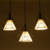 GloboStar® EIFFEL 61569 Vintage Κρεμαστό Φωτιστικό Ράγα Τρίφωτο 3 x E27 IP20 Μαύρο Μέταλλο με Λευκό Ύφασμα - Μ68 x Π25 x Υ130cm - ledmania.gr