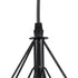 GloboStar® EIFFEL 61569 Vintage Κρεμαστό Φωτιστικό Ράγα Τρίφωτο 3 x E27 IP20 Μαύρο Μέταλλο με Λευκό Ύφασμα - Μ68 x Π25 x Υ130cm - ledmania.gr