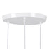 GloboStar® AVA 61573 Μοντέρνο Κρεμαστό Φωτιστικό Καμπάνα Τρίφωτο 3 x E27 IP20 Λευκό Μέταλλο με Μπεζ Ξύλο - Μ35 x Π35 x Υ130cm - ledmania.gr