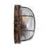 GLOBOSTAR® BOATLIGHT 61587 Vintage Φωτιστικό Καραβοχελώνα Τοίχου & Οροφής με Ντουί 1 x E27 120° AC 220-240V Αδιάβροχο IP65 - Μπρονζέ Εφέ Σκουριάς Ματ - Μ17.5 x Π17.5 x Υ9cm - ledmania.gr