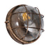 GLOBOSTAR® BOATLIGHT 61587 Vintage Φωτιστικό Καραβοχελώνα Τοίχου & Οροφής με Ντουί 1 x E27 120° AC 220-240V Αδιάβροχο IP65 - Μπρονζέ Εφέ Σκουριάς Ματ - Μ17.5 x Π17.5 x Υ9cm - ledmania.gr