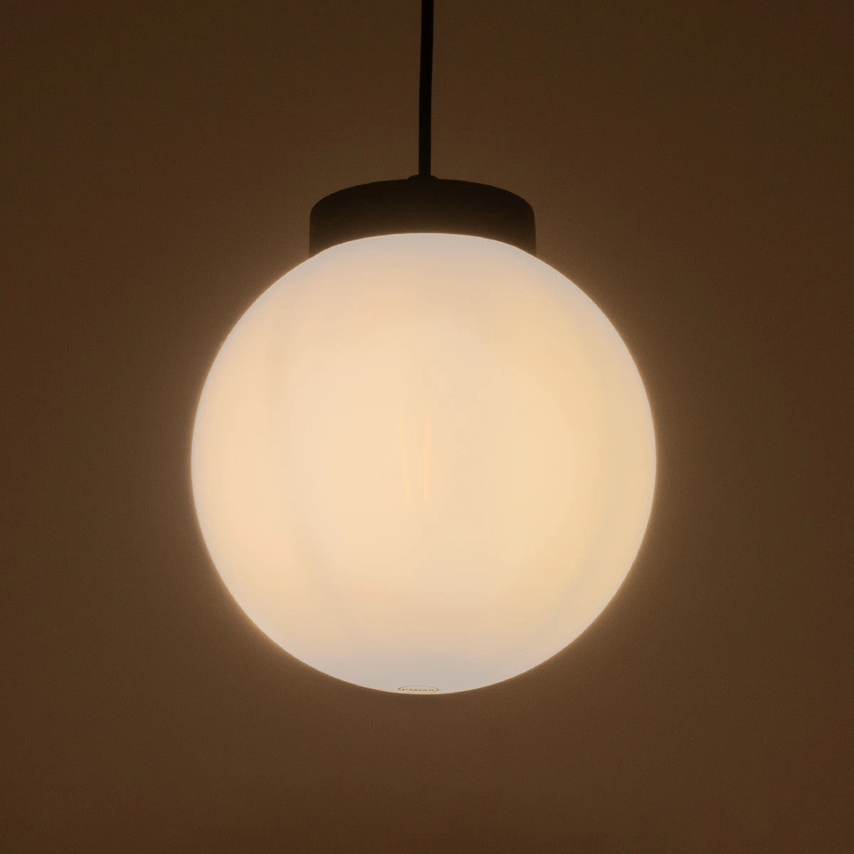 GLOBOSTAR® AGROS 61591 Κρεμαστό Φωτιστικό Οροφής Κήπου με Ντουί 1 x E27 AC 220-240V Αδιάβροχο IP65 - Λευκό & Μάυρο - Μ20 x Π20 x Υ22cm - ledmania.gr