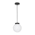 GLOBOSTAR® AGROS 61591 Κρεμαστό Φωτιστικό Οροφής Κήπου με Ντουί 1 x E27 AC 220-240V Αδιάβροχο IP65 - Λευκό & Μάυρο - Μ20 x Π20 x Υ22cm - ledmania.gr