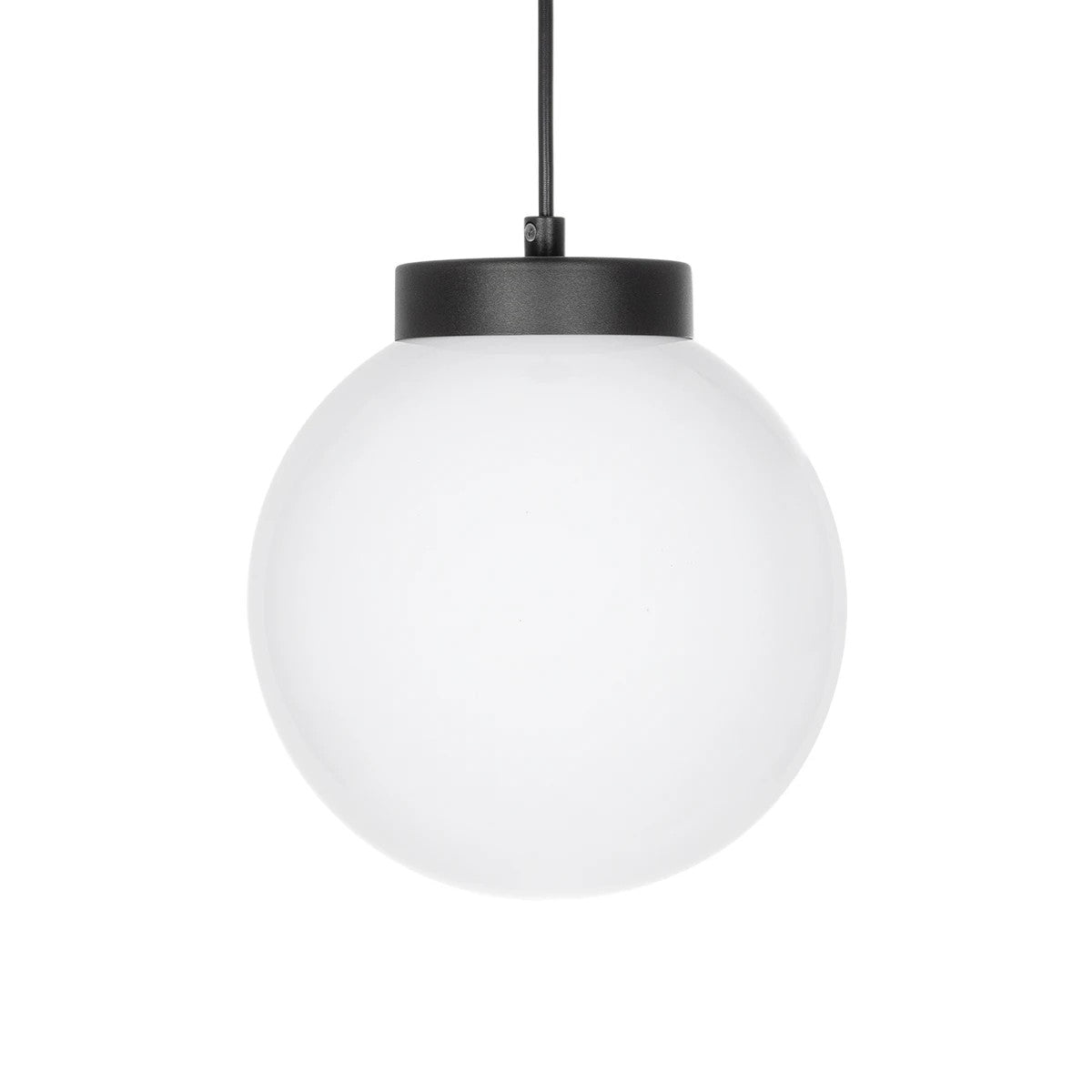 GLOBOSTAR® AGROS 61591 Κρεμαστό Φωτιστικό Οροφής Κήπου με Ντουί 1 x E27 AC 220-240V Αδιάβροχο IP65 - Λευκό & Μάυρο - Μ20 x Π20 x Υ22cm - ledmania.gr